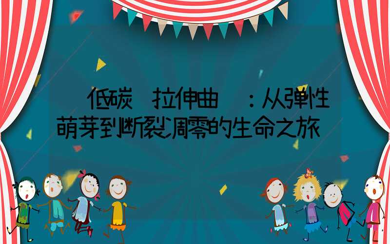  低碳钢拉伸曲线：从弹性萌芽到断裂凋零的生命之旅